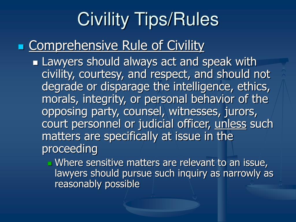 reviews for rules of civility