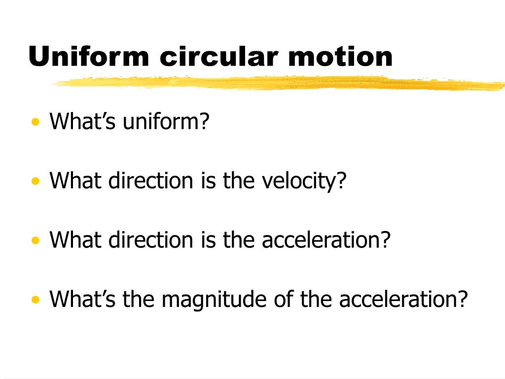 PPT - Uniform circular motion PowerPoint Presentation ...