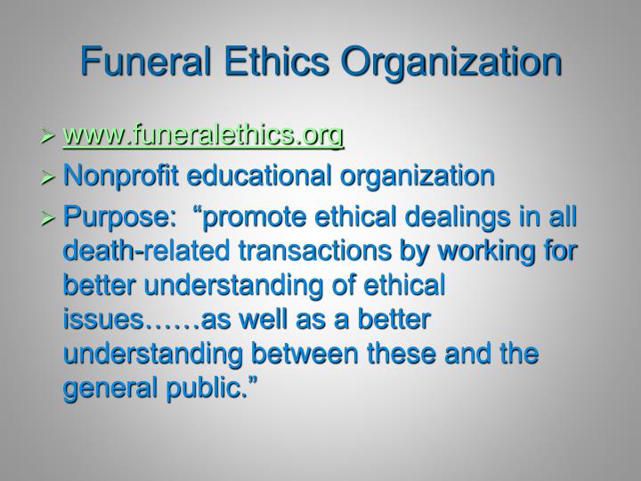 ethics organization ethics organization