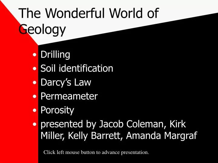 the wonderful world of geology n.