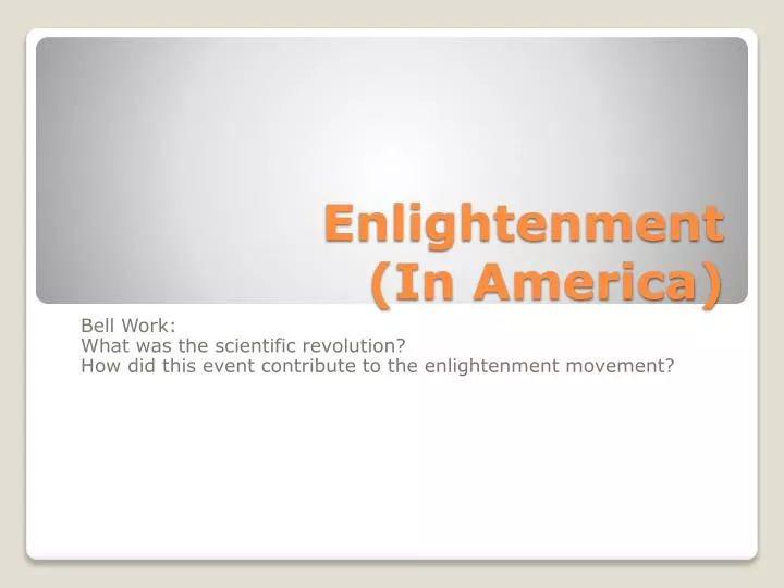 enlightenment in america n.