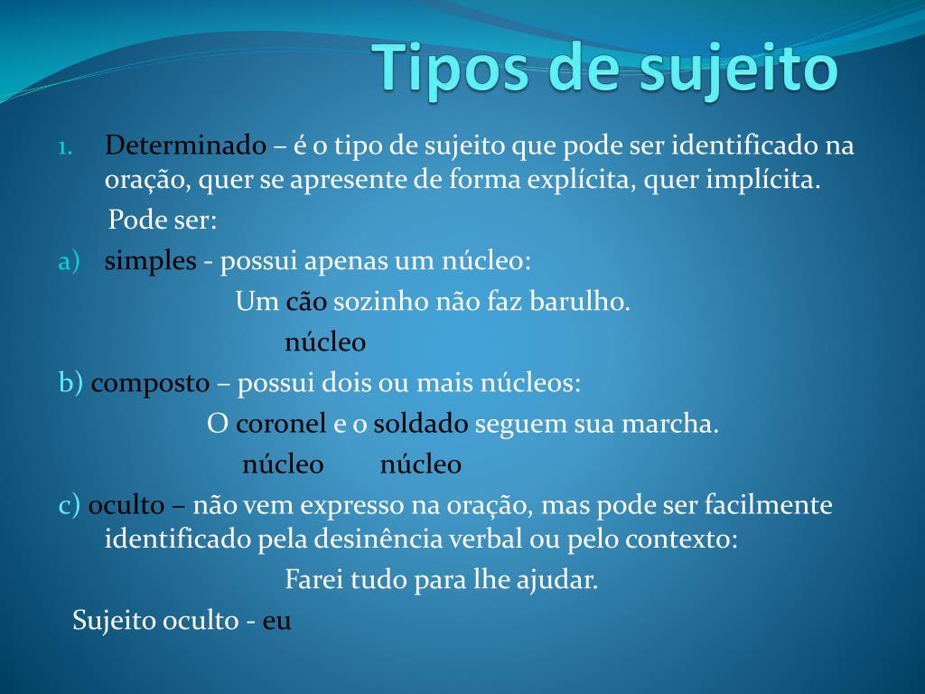 Predicado sujeitos classifica sujeito Predicado sujeitos classifica sujeito