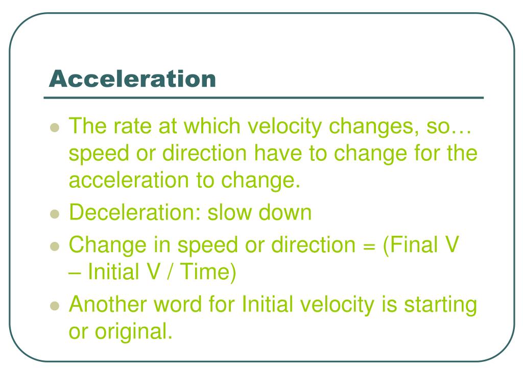 accelerate north decelerate south accelerate north decelerate south