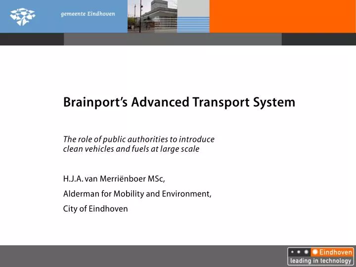 brainport s advanced transport system n.