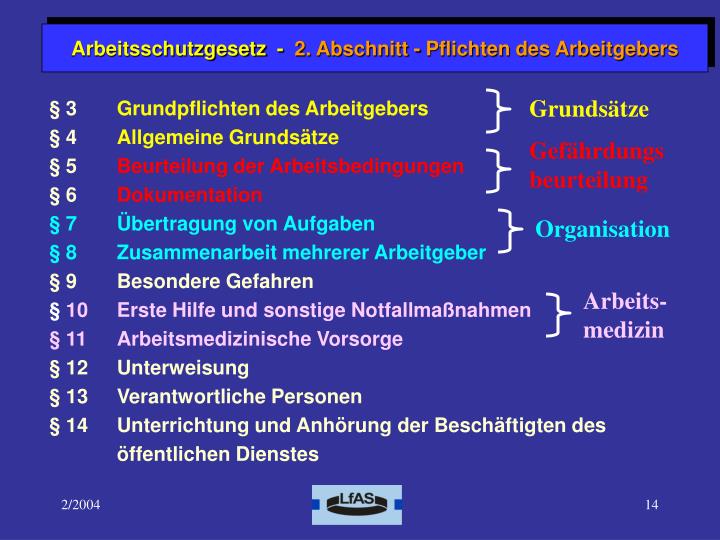 PPT Arbeitsschutzgesetz PowerPoint Presentation ID5687281