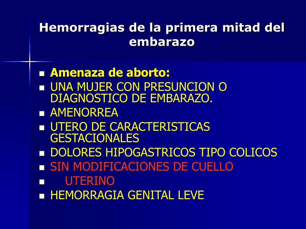 PPT - Hemorragias de la primera mitad del embarazo PowerPoint Presentation  - ID:5687469
