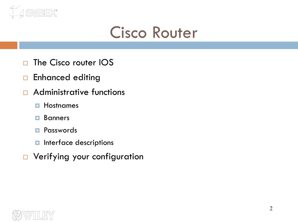 PPT - Cisco Router PowerPoint Presentation, free download - ID:5689064