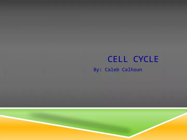 PPT - Cell cycle PowerPoint Presentation, free download - ID:5689129