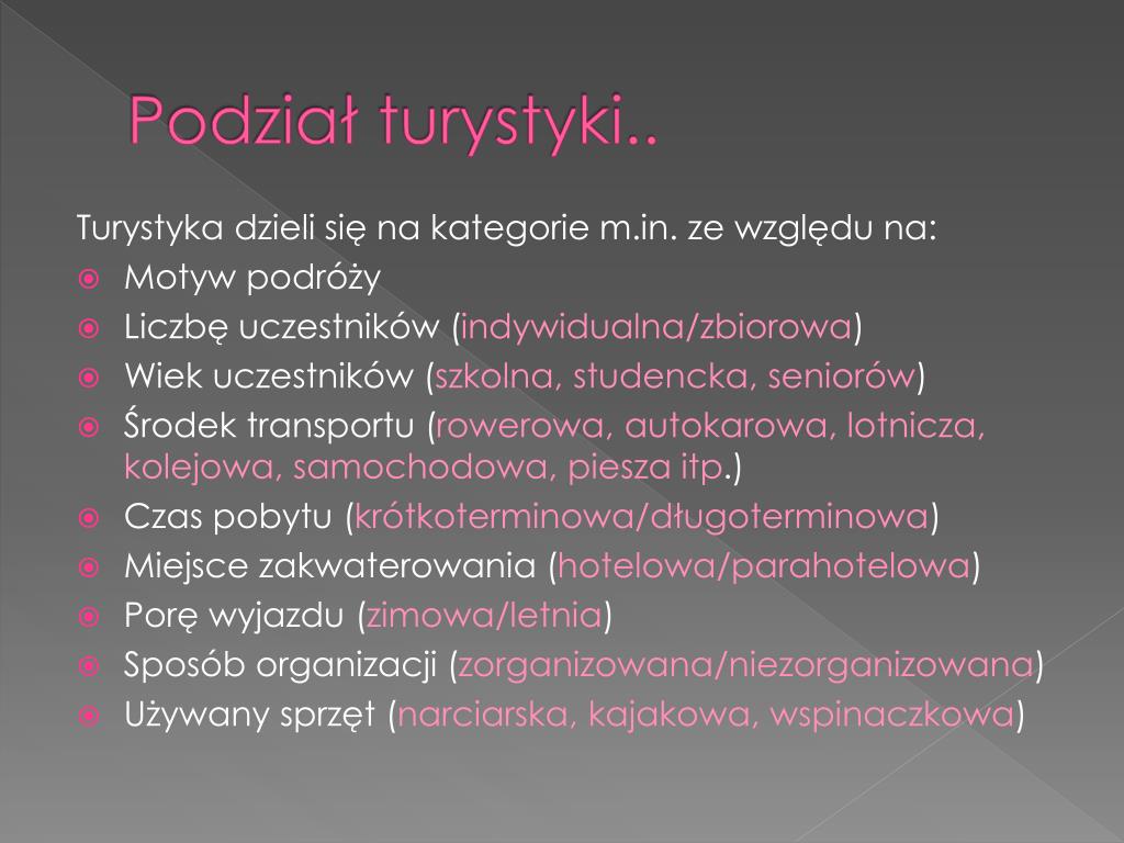 Jakie Rodzaje Turystyki Można Uprawiać Na Pojezierzach PPT - Rodzaje turystyki na świecie PowerPoint Presentation, free