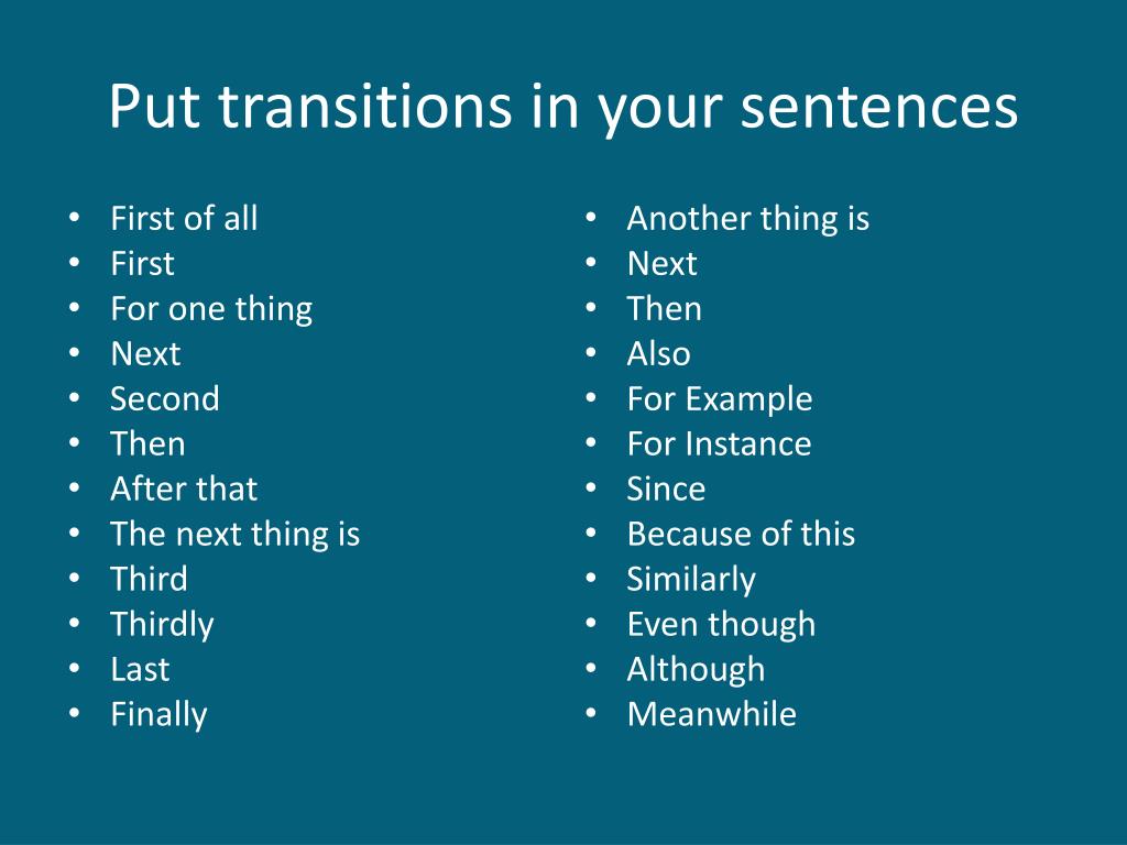 transition words for essays 2nd body paragraph