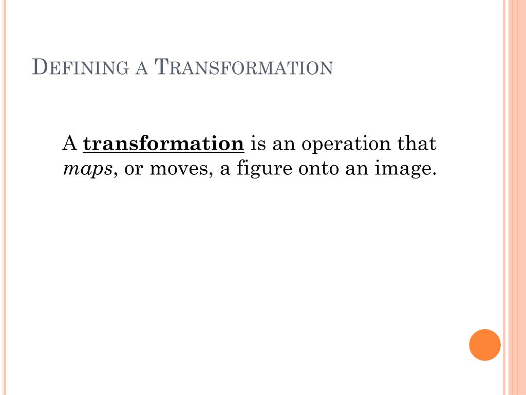 Ppt Transformations Translations And Reflections Powerpoint