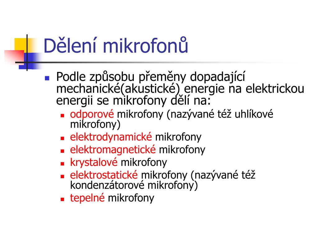 PPT - Elektroakustické měniče PowerPoint Presentation, free download -  ID:5690344