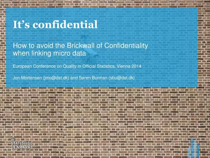 it s confidential n.