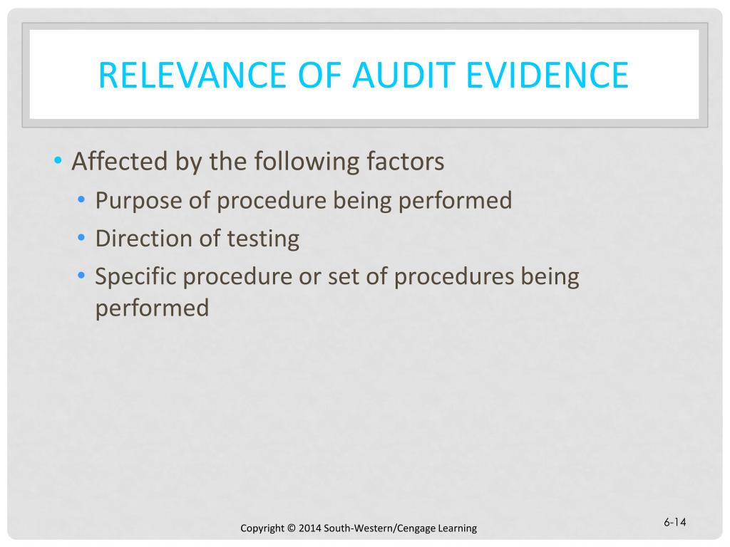 pervasive audit evidence meaning