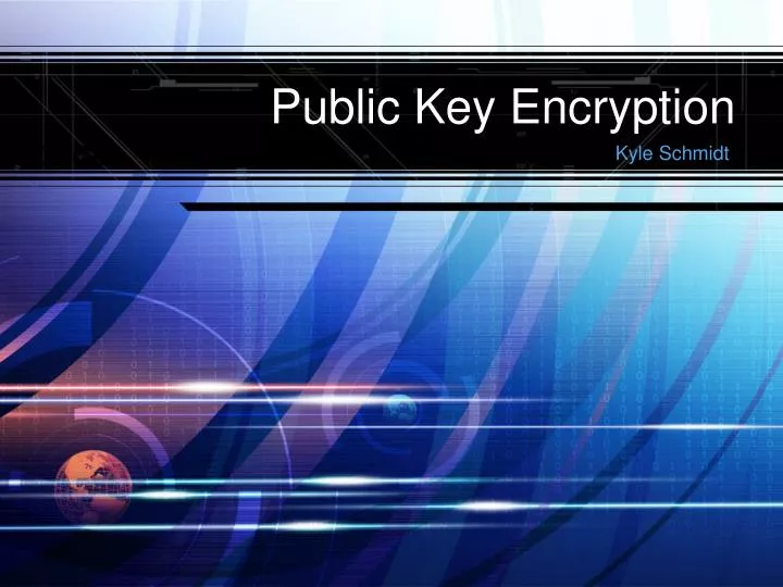 public key encryption n.