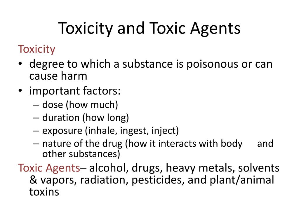 Toxicant toxicant