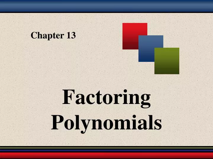 factoring polynomials n.