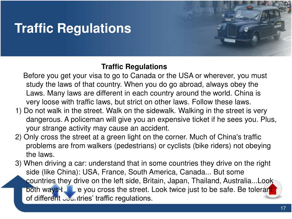 PPT Traffic Regulations PowerPoint Presentation, free download ID