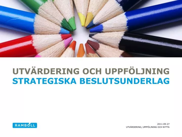 PPT - Utvärdering Och Uppföljning PowerPoint Presentation, Free ...