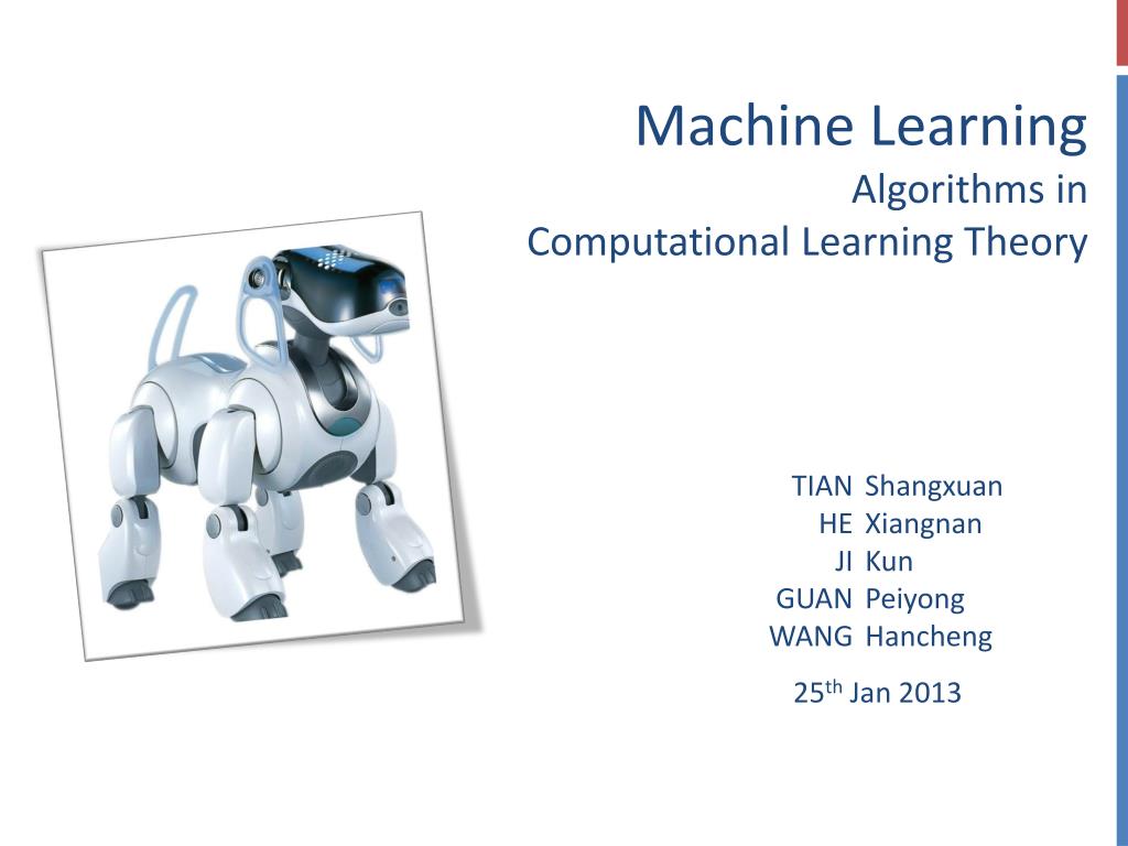 Machine Learning Chapter 7. Computational Learning Theory Tom M. Mitchell.  - ppt download