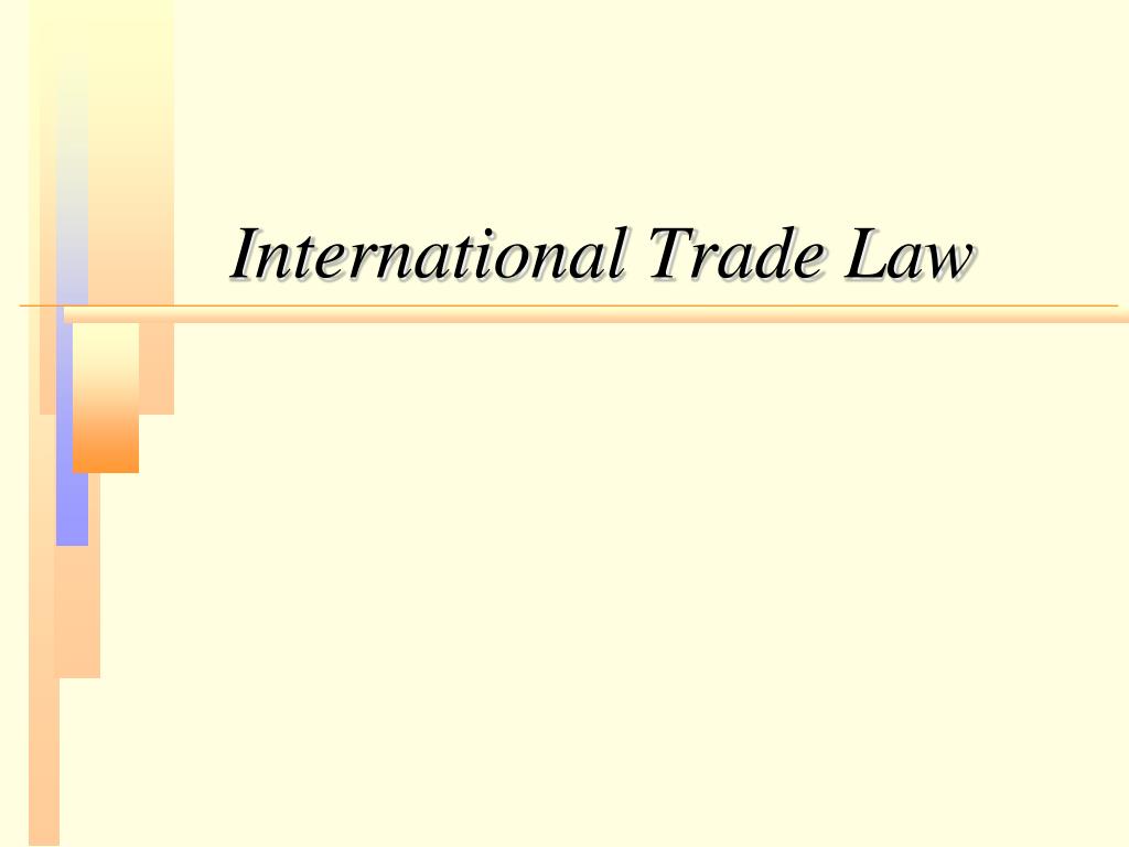 research paper on international trade law