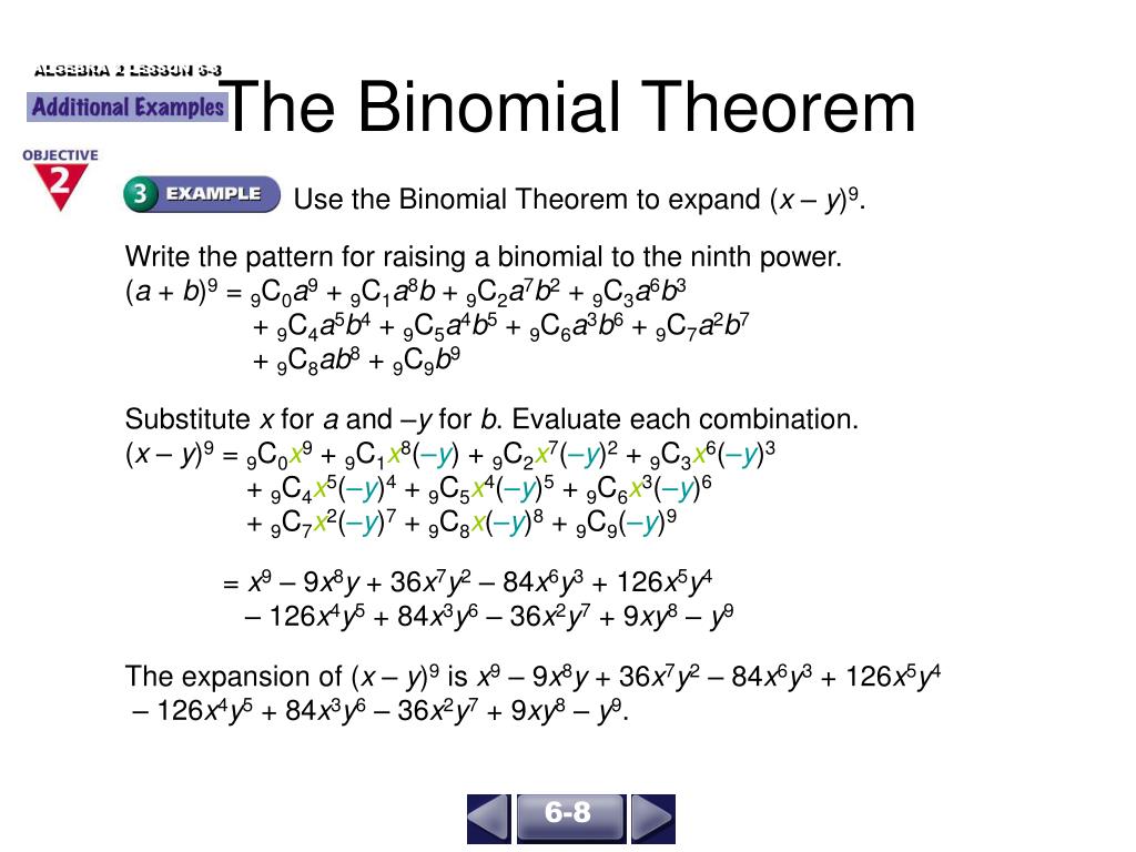 Ppt The Binomial Theorem Powerpoint Presentation Free Download Id