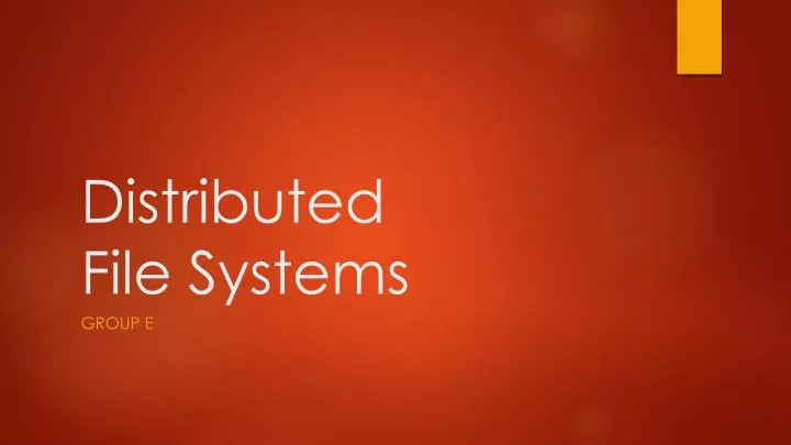 PPT - Distributed File Systems PowerPoint Presentation, free download ...
