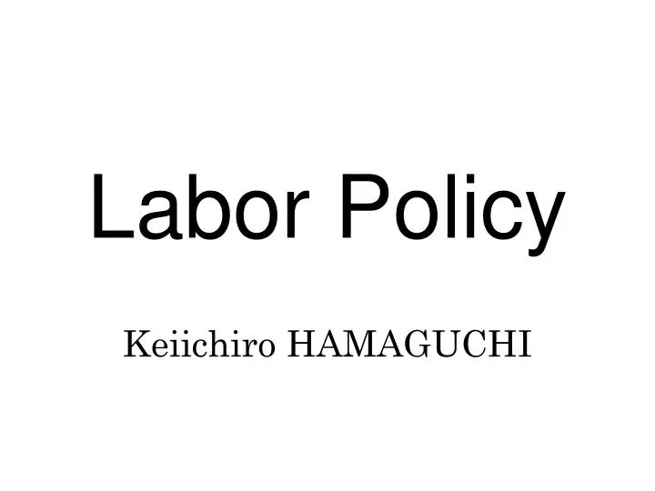 labor policy n.