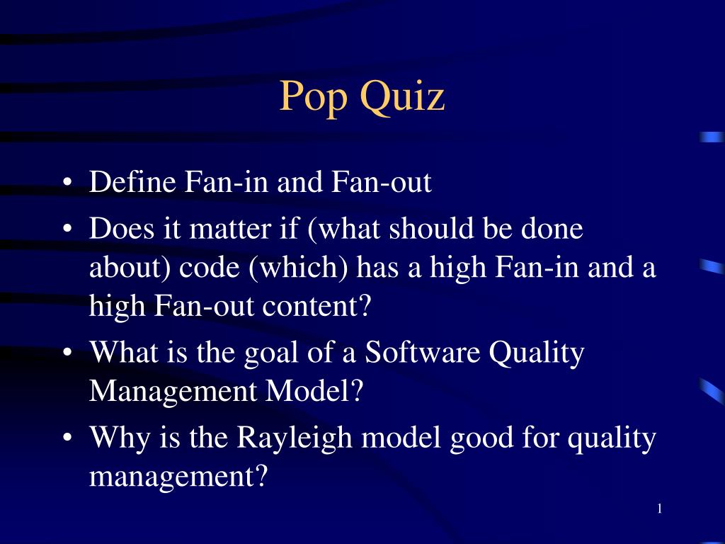 PPT - Pop Quiz PowerPoint Presentation, free download - ID:5697309