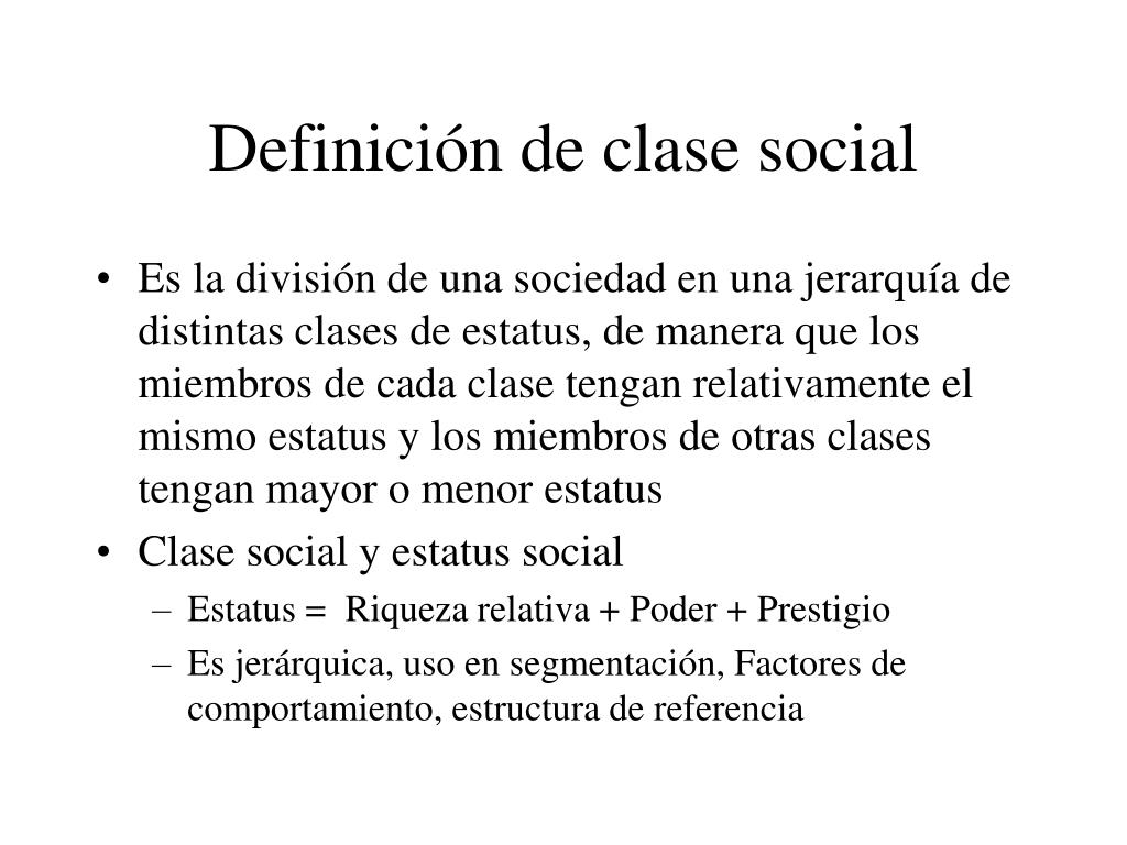 PPT - Clase social y consumidor PowerPoint Presentation, free download -  ID:5697546