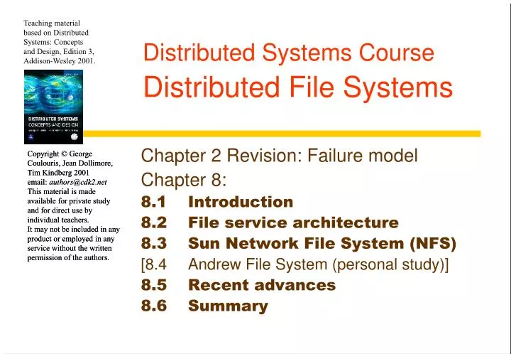 Distributed systems coursework