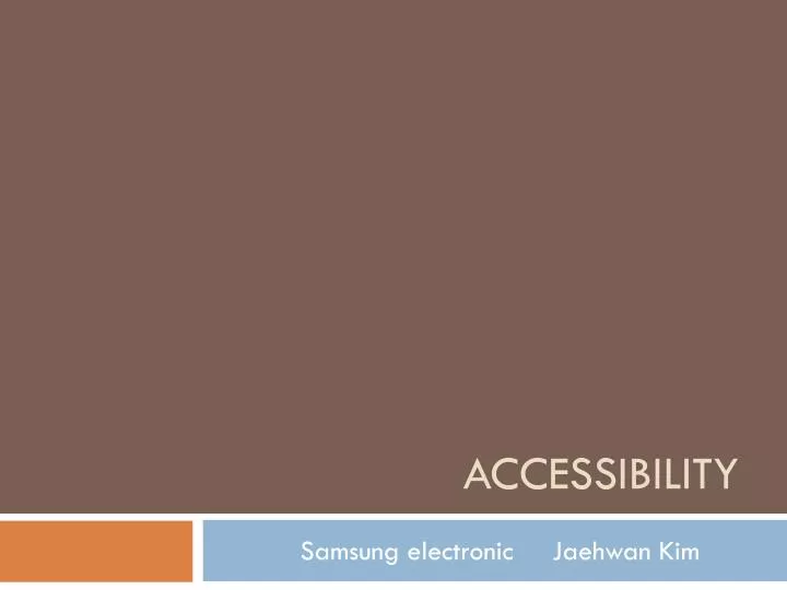 accessibility n.
