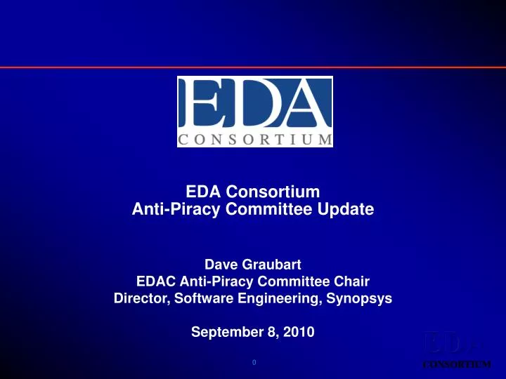 eda consortium anti piracy committee update n.