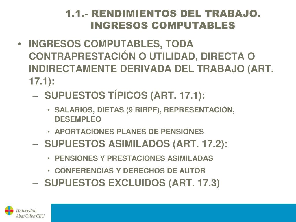 PPT - IMPUESTO SOBRE LA RENTA DE LAS PERSONAS FÍSICAS (I) PowerPoint ...