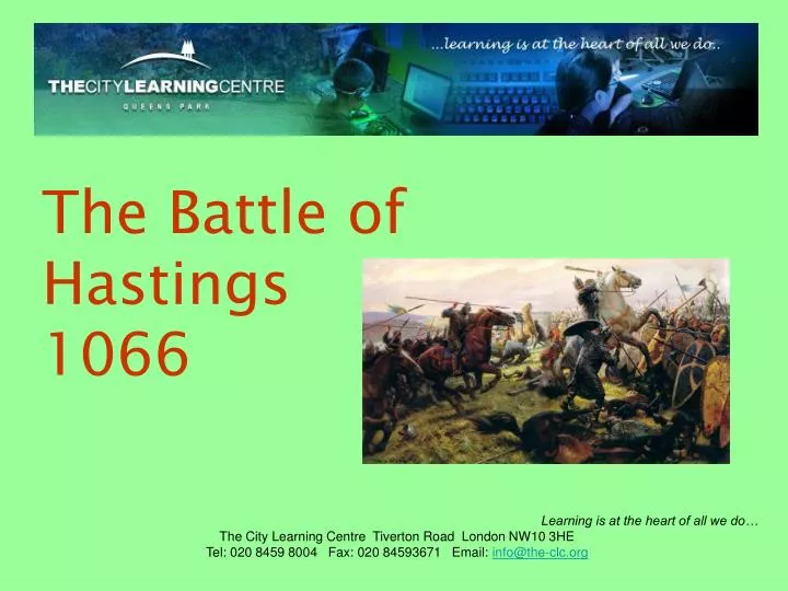 the battle of hastings 1066 n.