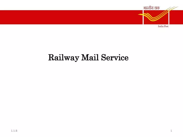 PPT Railway Mail Service PowerPoint Presentation, free download ID