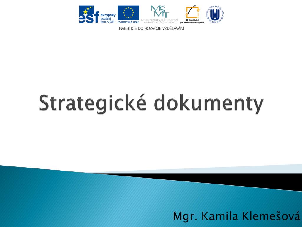 PPT - Strategické dokumenty PowerPoint Presentation, free download -  ID:5699994