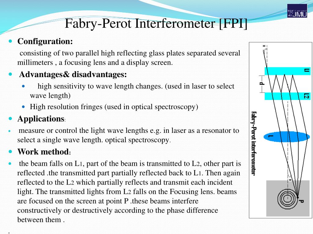PPT - optical interferometry and its applications in absolute distance  measurements PowerPoint Presentation - ID:5700120