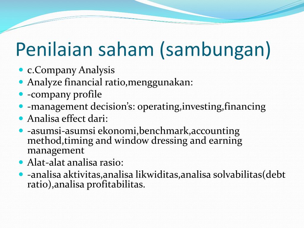 PPT - STOCK VALUATION (PENILAIAN SAHAM) PowerPoint Presentation, Free ...