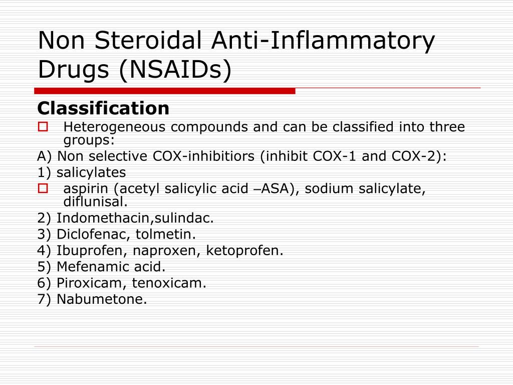what drugs are classified as nsaids