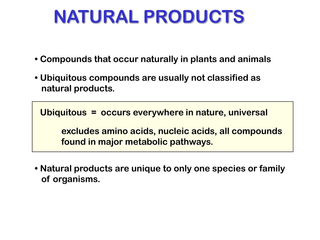 presentation on natural products