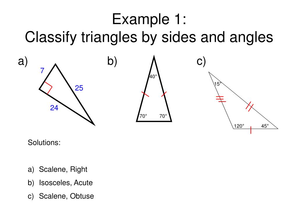 Ppt 4 1 Classifying Triangles Powerpoint Presentation Free