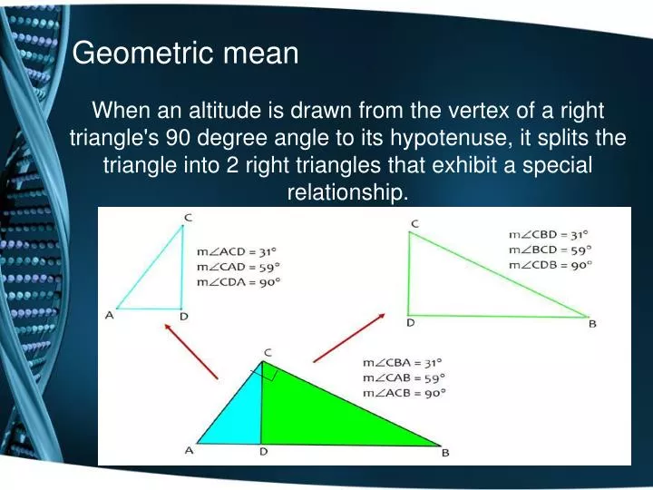 PPT - Geometric mean PowerPoint Presentation - ID:5702736