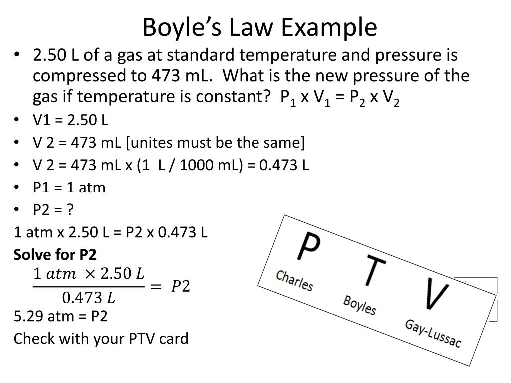 boyle's law problem solving with answers