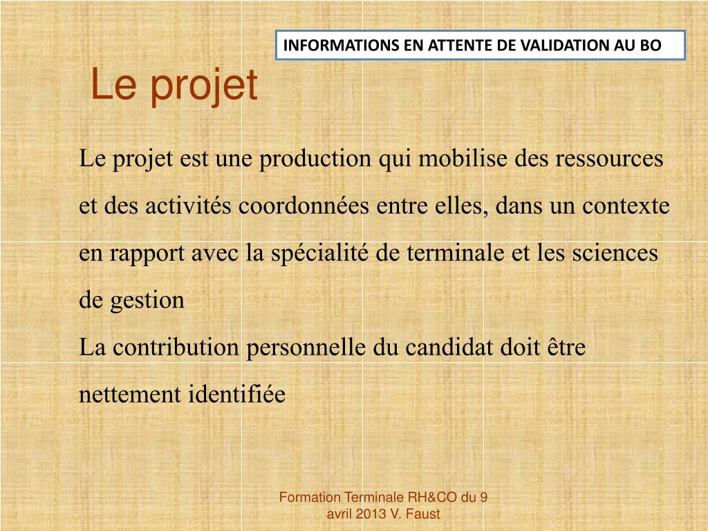 PPT  PROJET PowerPoint Presentation, free download  ID5703000