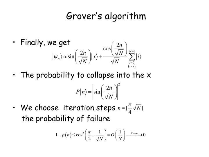 PPT - Lecture note 8: Quantum Algorithms PowerPoint Presentation - ID ...