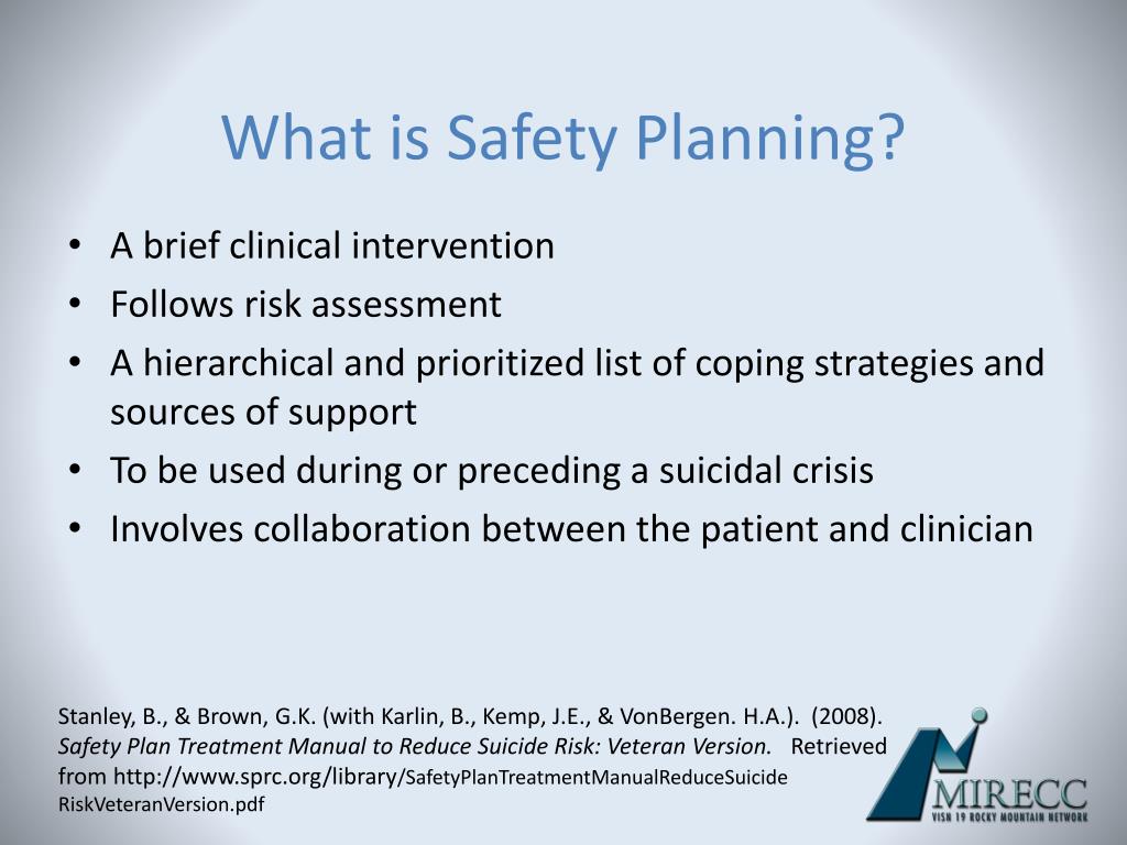 Safety Planning Intervention Manual »