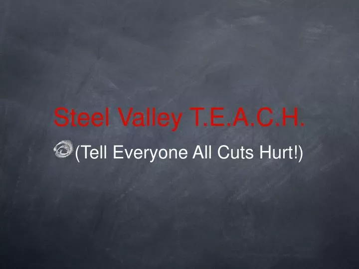 steel valley t e a c h n.