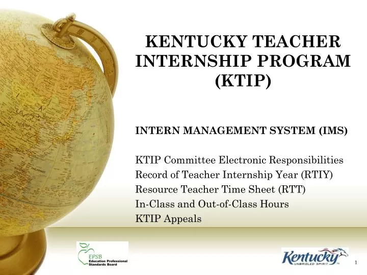 PPT KENTUCKY TEACHER INTERNSHIP PROGRAM (KTIP) PowerPoint Presentation ID5704289