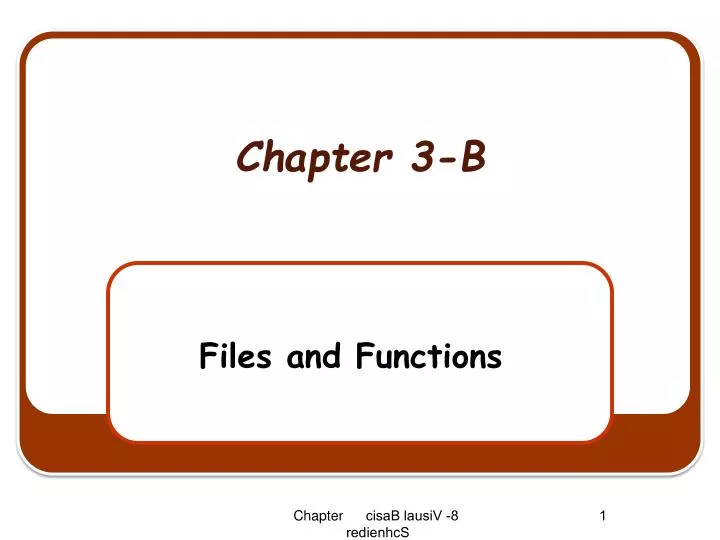 chapter 3 b n.